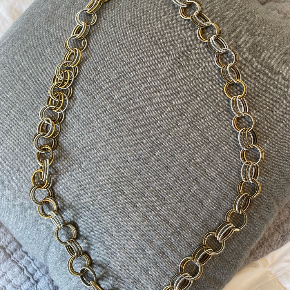 (Boutique) Gold and Silver Chunky Necklace